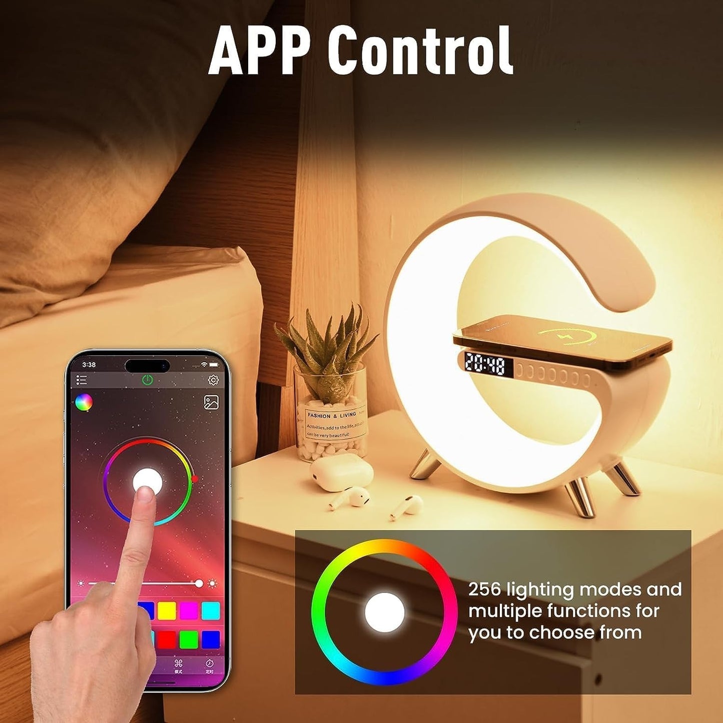 G63 intelligent Wireless Charger Lamp & Sound Machine