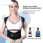Posture Corrector Adjustable Back Brace Support Strap Nude