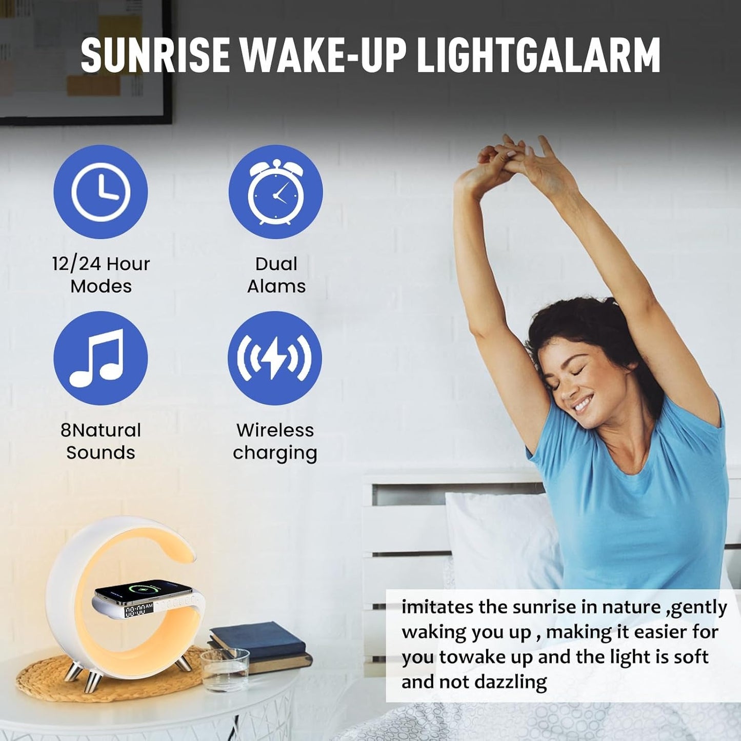 G63 intelligent Wireless Charger Lamp & Sound Machine