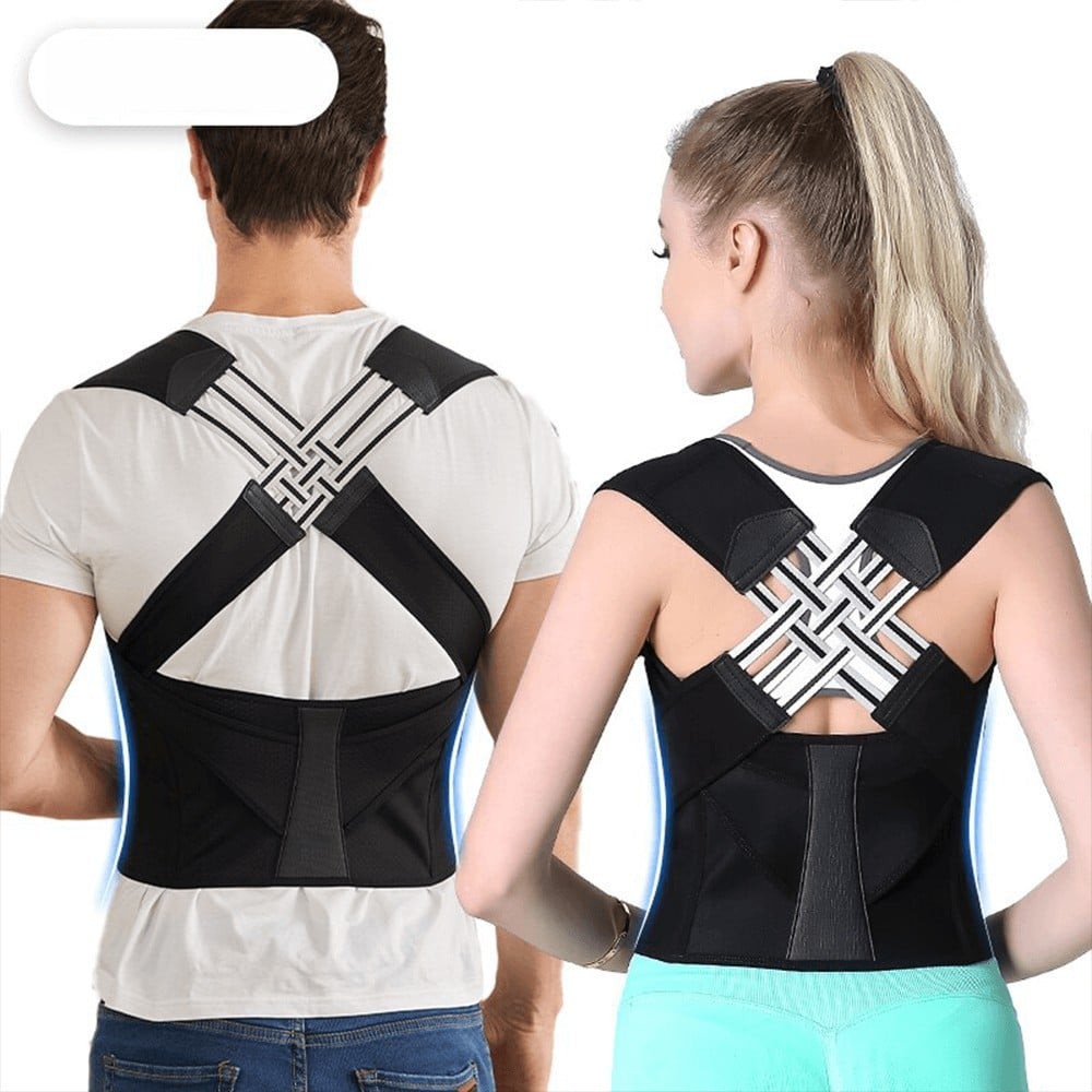 Posture Corrector Adjustable Back Brace Support Strap Nude